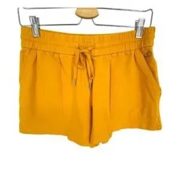 CALIA Shorts S Twill Flex Trapunto Mustard Yellow - Picture 1 of 6
